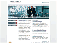 Tablet Screenshot of businesscounsel.org